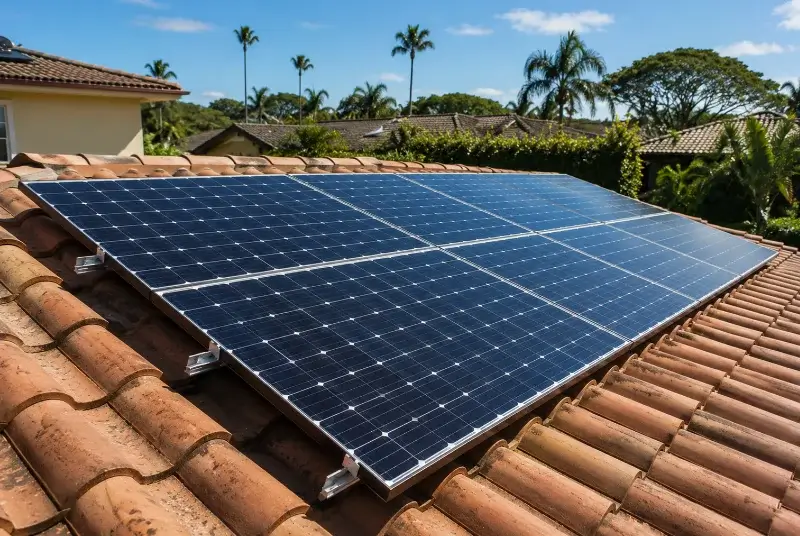 Installation de panneaux solaires au Thou
